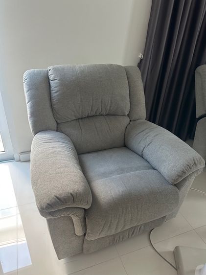 โซฟาผ้า 1 ที่นั่ง สีเทา รูปที่ 2