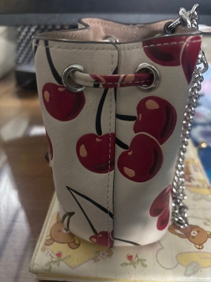 กระเป๋าคล้องมือ coachแท้ มือสองสภาพดีมาก รูปที่ 4