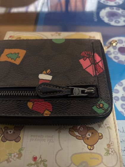 กระเป๋าสตางค์ coach แท้ มือสอง สภาพดีมาก รูปที่ 3