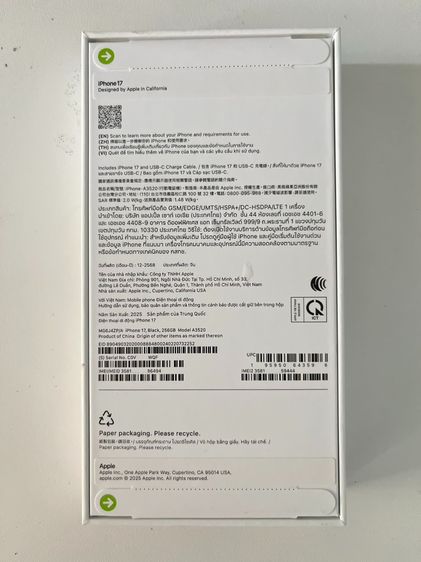 iPhone 17 Black 256GB⚡เครื่องใหม่ของแท้ ศูนย์ไทยประกัน 1 ปี by Apple Flagship Store รูปที่ 2