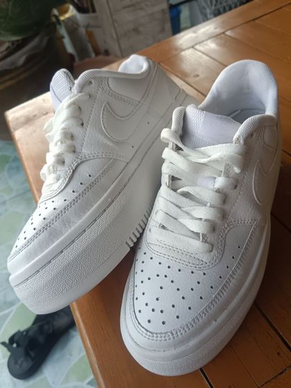 รองเท้าNike Court Vision Alta ขาวล้วน แท้ครับ ไซด์36.5  รูปที่ 10