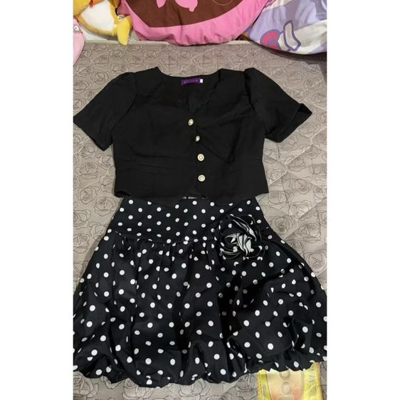 ชุดset2ชิ้น size s ของใหม่ ซับในกางเกง เสื้อกระดุมหน้า maria dimond