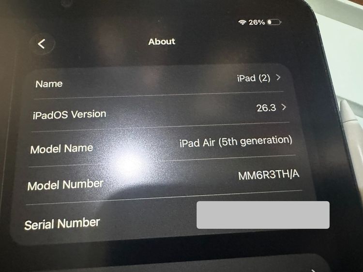 เจ้าของขายเอง IPAD AIR5 WIFI + Cellular 64 GB  สี Space Gray พร้อม Apple Pencil2 รูปที่ 6
