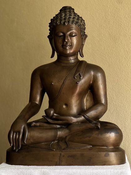 พระบูชาเชียงแสนสิงห์หนึ่ง เนื้อสัมฤทธิ์ พระเก่าถึงยุค หน้าตักกว้าง 15 นิ้ว รูปที่ 12