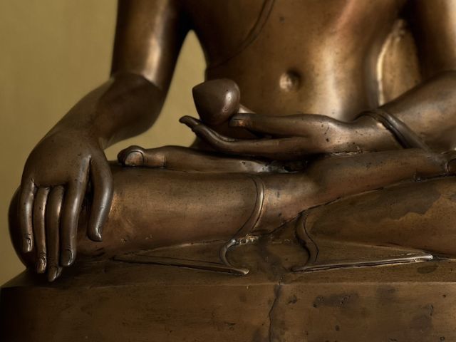 พระบูชาเชียงแสนสิงห์หนึ่ง เนื้อสัมฤทธิ์ พระเก่าถึงยุค หน้าตักกว้าง 15 นิ้ว รูปที่ 11