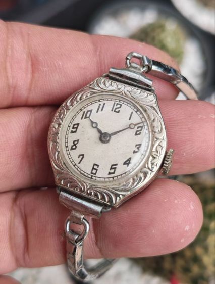 นาฬิกา Vintage 18K G.F. White Gold หูกระทะ ระบบไขลาน หายากสุดๆครับ แค่วัสดุก็คุ้มแล้วครับ รูปที่ 4