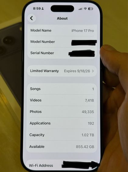 IPhone 17 pro 1 TB รูปที่ 3