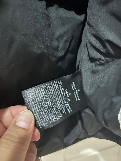 เสื้อกันหนาว กันหิมะ เด็ก สูง 110 ซม North face แท้ มือสอง ขนห่าน dry vent fill 550 ไม่มีตำหนิ รูปที่ 3