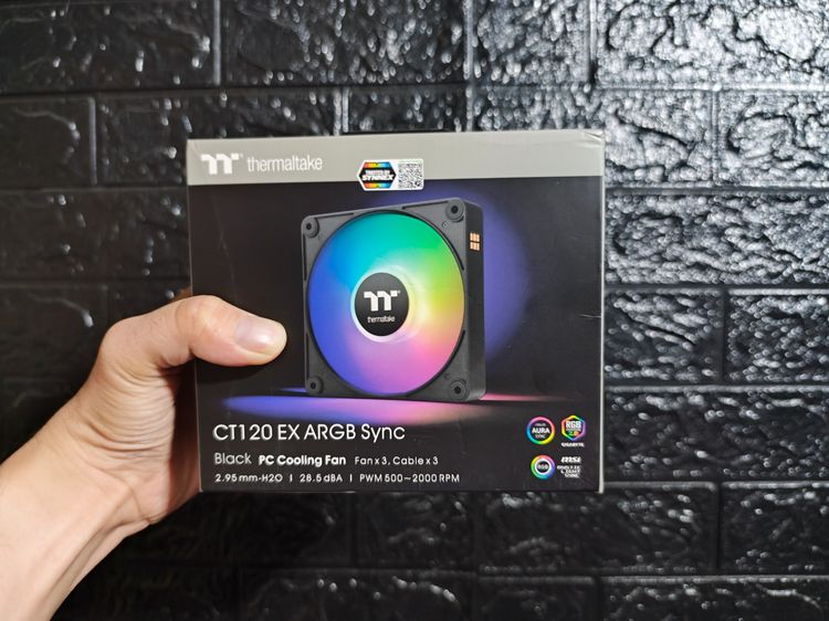 เคส และ ฟิลม์ ขายต่อ Thermaltake CT120 EX ARGB Sync PC Cooling Fan (3-Fan Pack) พัดลมติดเคส PC มือหนึ่ง