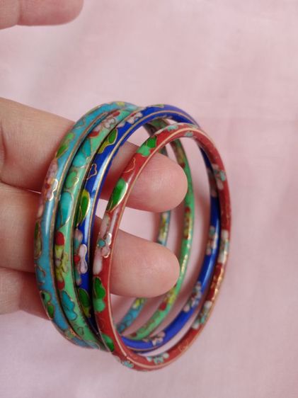 กำไลกังไสโบราณ รวม 4วง (ข้อมือ 6.5,7 นิ้วใส่ได้ค่ะ) รูปที่ 2