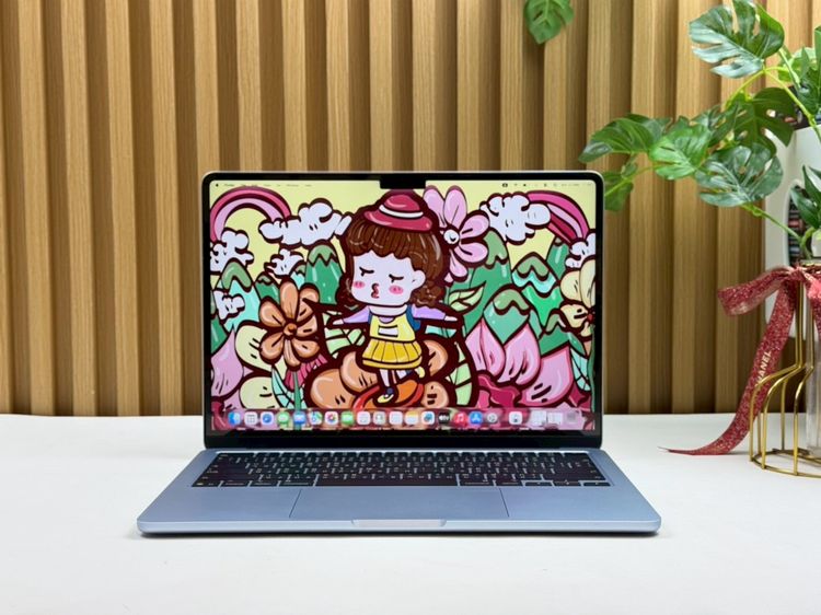 อื่นๆ แมค โอเอส 16 กิกะไบต์ อื่นๆ ใช่ MacBook Air 13.6-inch M4 2025 Ram16GB SSD512GB SkyBlue apple care 22 June 2026