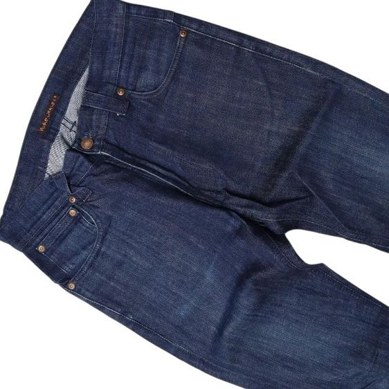 กางเกงยีนส์ ยี้ห้อ Nudie Tape Ted Dry Grey Embo รูปที่ 3