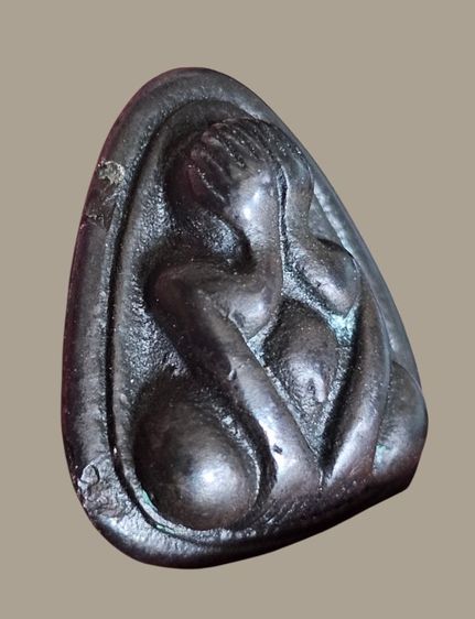 พระปิดตาเนื้อเมฆสิทธิ์หลวงพ่อทับวัดอนงค์ หลังมีจารทั่วองค์ สวยเดิมๆ หายากครับ รูปที่ 8