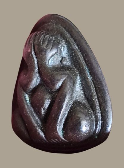 พระปิดตาเนื้อเมฆสิทธิ์หลวงพ่อทับวัดอนงค์ หลังมีจารทั่วองค์ สวยเดิมๆ หายากครับ รูปที่ 7