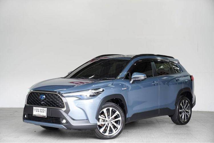 Toyota Corolla Cross 2021 1.8 Hybrid Premium Utility-car ไฮบริด ไม่ติดแก๊ส เกียร์อัตโนมัติ เทา รูปที่ 2