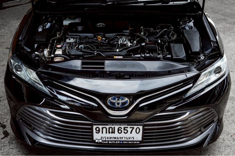 Toyota Camry 2019 2.5 Hybrid Premium Sedan เบนซิน ไม่ติดแก๊ส เกียร์อัตโนมัติ ดำ รูปที่ 3