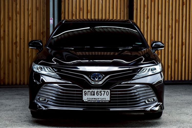 Toyota Camry 2019 2.5 Hybrid Premium Sedan เบนซิน ไม่ติดแก๊ส เกียร์อัตโนมัติ ดำ รูปที่ 4