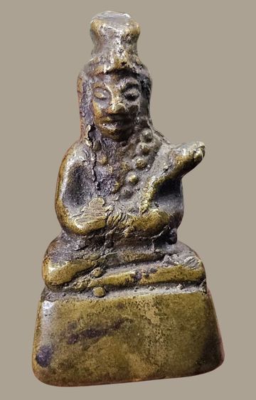 พระกริ่งฤาษี หลวงพ่อเงิน วัดบางคลาน ปี 2456 ออกวัดท่ามะไฟ พระเนื้อจัดเก่าถึงยุค กริ่งดัง พระสวยเดิม ๆ ผิวหิ้งไม่ผ่านการใช้ หายากครับ