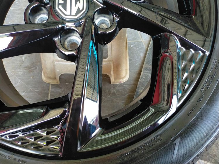 แม็กmg ขอบ17 สีอบpowder coat พร้อมยางblackhawk 215 55 17 ปี24 ใส่ mg 4 mg EP mg zs EV อื่นๆ 5 รู 112 รูปที่ 6