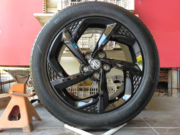 แม็กmg ขอบ17 สีอบpowder coat พร้อมยางblackhawk 215 55 17 ปี24 ใส่ mg 4 mg EP mg zs EV อื่นๆ 5 รู 112 รูปที่ 4