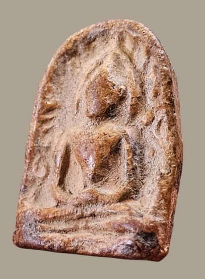 พระกำเเพงซุ้มกอ กำแพงเพชร พระเนื้อดิน พิมพ์กลาง กรุทุ่งเศรษฐี กำเเพงเพชร รูปที่ 7