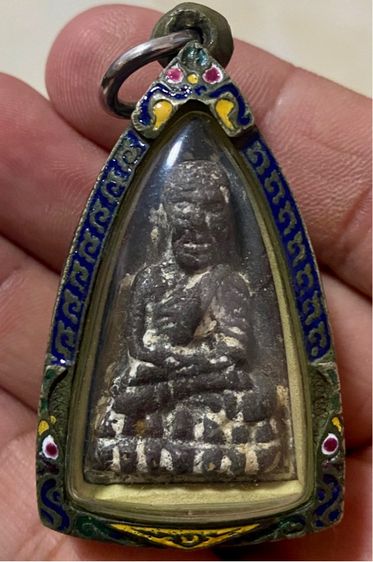 หลวงปู่ทวดพิมพ์ใหญ่ เนื้อว่าน พร้อมเลี่ยมกรอบเก่า