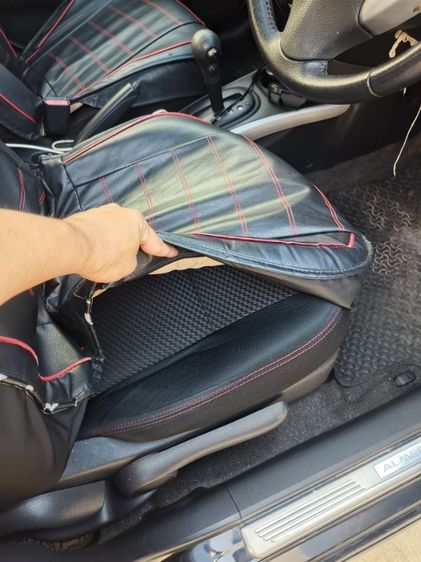 Nissan Almera 2018 1.2 E Sportech Sedan เบนซิน ไม่ติดแก๊ส เกียร์อัตโนมัติ ดำ รูปที่ 3