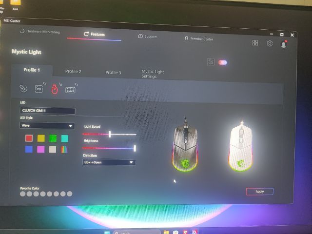 MSI clutch gm11 gaming mouse rgb  รูปที่ 11