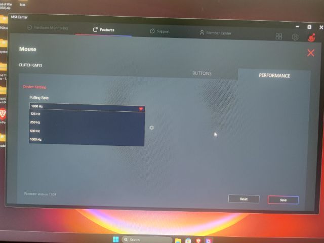 MSI clutch gm11 gaming mouse rgb  รูปที่ 6