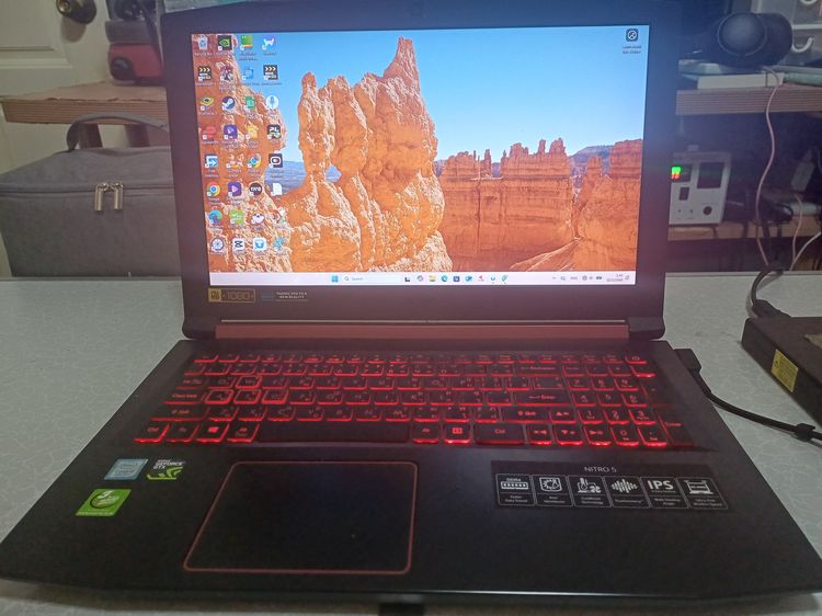 ขาย Acer Nitro 5 AN515 52 51SH i5 8300H GTX 1050 RAM 16GB SSD 1TB จอ คีย์บอร์ด ชาร์จใหม่ ต่อรองได้