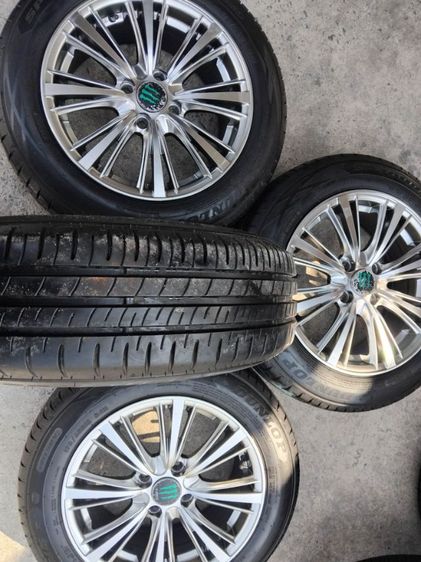 แม็กขอบ 15 กว้าง 6.5 พร้อมยาง Dunlop ดอกเต็มปี 23 รูปที่ 6