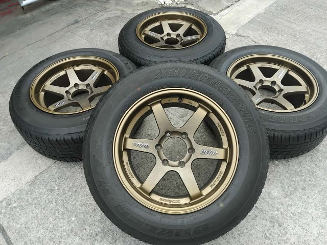 แม็ก te37 พร้อมยาง 265 60 18 Bridgestone B 22 รูปที่ 6