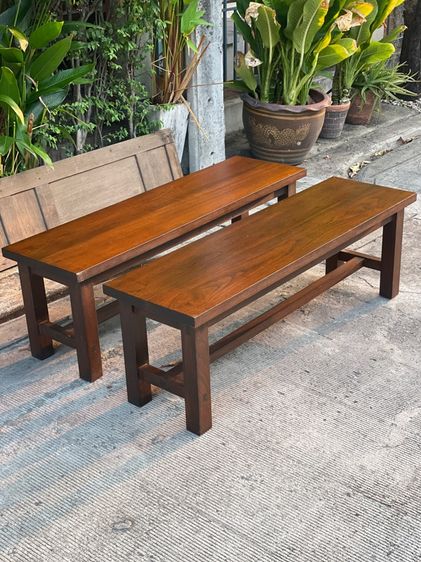 ม้านั่งยาวไม้สัก