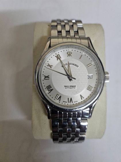 ขายนาฬิกาข้อมือ Revue Thommen Men's Wallstreet Stainless Steel Automatic Date Watch