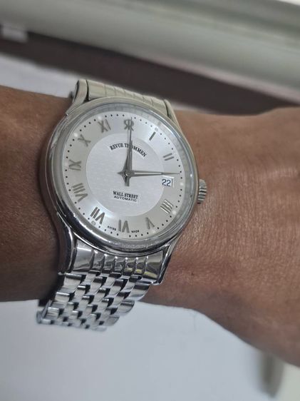 ขายนาฬิกาข้อมือ Revue Thommen Men's Wallstreet Stainless Steel Automatic Date Watch รูปที่ 4