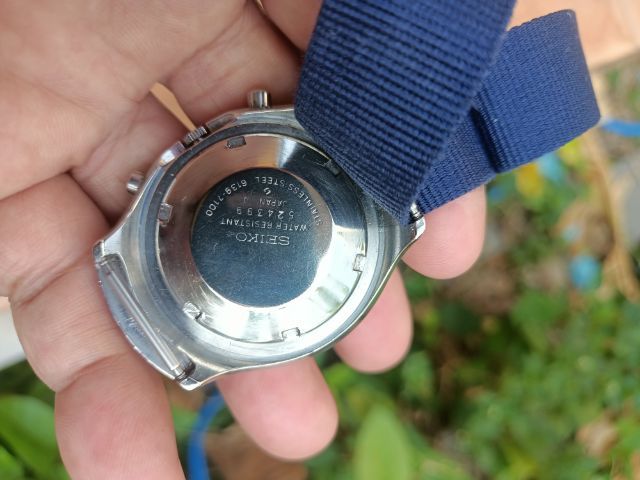 Vintage SEIKO 6139-7160 Chronograph Automatic Day-Date 1970's หอยโข่งหน้าเดิมขาว เดินปรกติ รีเซ็ตตรง พร้อมสายนาโต้ ขาย 5,950บาทไทย.ส่ง50บ. รูปที่ 3