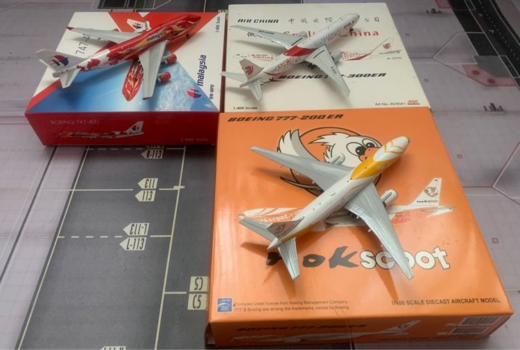 โมเดลเครื่องบิน NokScoot B777-200ER HS-XBF