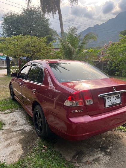 Honda Civic 2003 1.7 VTi Sedan เบนซิน ไม่ติดแก๊ส เกียร์อัตโนมัติ แดง รูปที่ 4