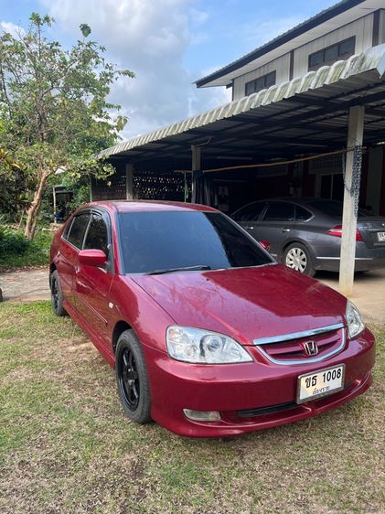 Honda Civic 2003 1.7 VTi Sedan เบนซิน ไม่ติดแก๊ส เกียร์อัตโนมัติ แดง รูปที่ 3