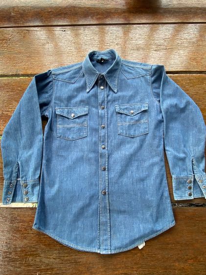 เชี้ตแขนยาวผ้ายีนส์บาง