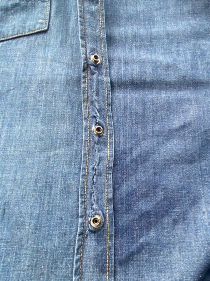 เชี้ตแขนยาวผ้ายีนส์บาง รูปที่ 8