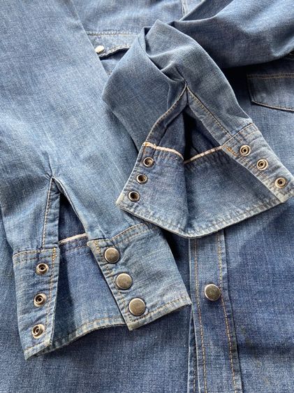 เชี้ตแขนยาวผ้ายีนส์บาง รูปที่ 5