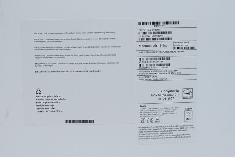 MacBook Air M3 15" 8-1TB รูปที่ 12