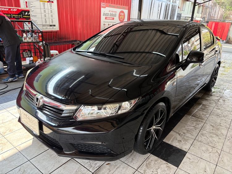Honda Civic 2012 1.8 S i-VTEC Sedan เบนซิน ไม่ติดแก๊ส เกียร์อัตโนมัติ ดำ รูปที่ 2