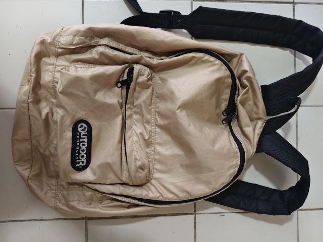 กระเป๋าเป้ backpack outdoor แท้ ผ้าร่ม สภาพดีมาก รูปที่ 17