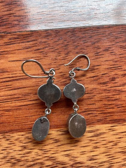 ต่างหูเงินแท้ผสมหินเทอร์คอยส์ รูปที่ 6