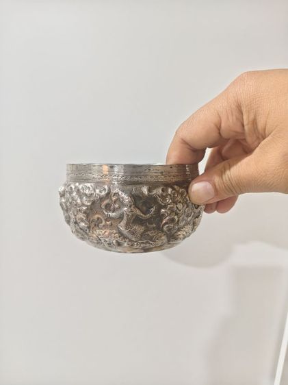 ขันเงินเก่าโบราณ 4 ใบ  รูปที่ 3