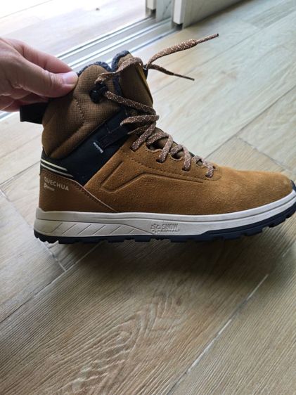 รองเท้าหนังแบบผูกเชือกมีคุณสมบัติกันหนาวและกันน้ำสำหรับเด็กใส่เดินป่า เดินในหิมะ SH500

 รูปที่ 8