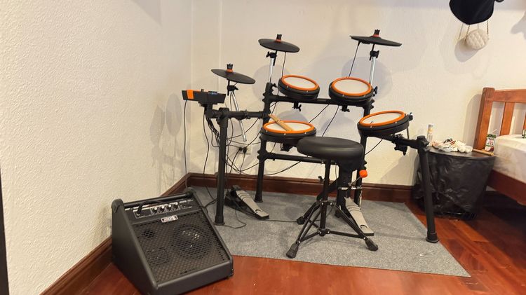 กลองไฟฟ้า Medeli MZ528 พร้อมแอรมป์ Aroma ADX-30 ครบชุด สภาพดี ราคาคุ้มค่า รูปที่ 5