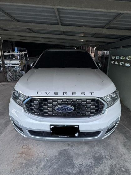 Ford Everest 2022 2.0 Titanium ดีเซล ไม่ติดแก๊ส เกียร์อัตโนมัติ ขาว รูปที่ 2